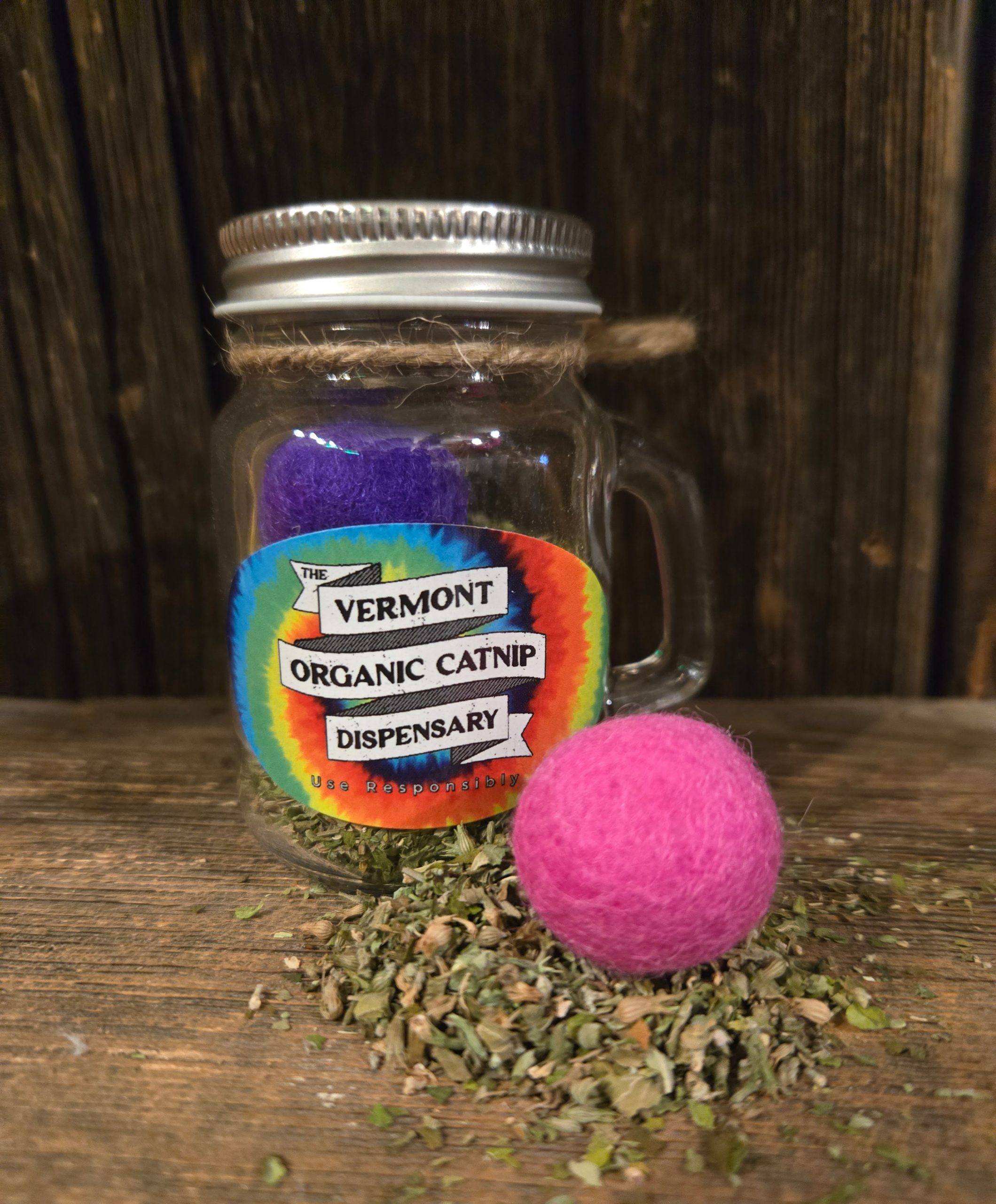 Felt ball in a Jar